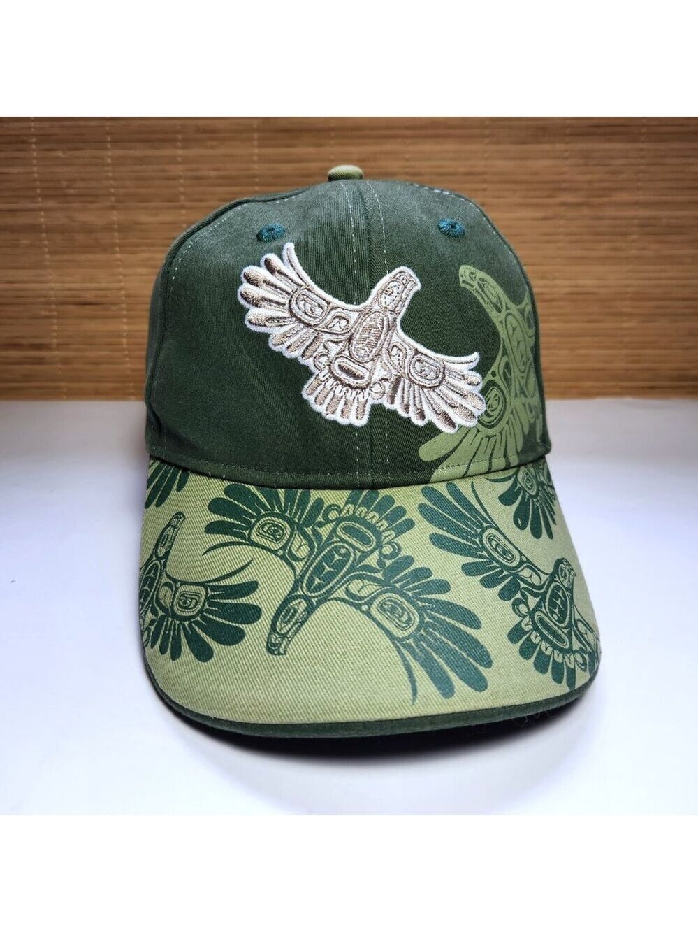 Native Northwest Haida Eagles First Flight Hat L/XL Stretch Fit Baseball Cap